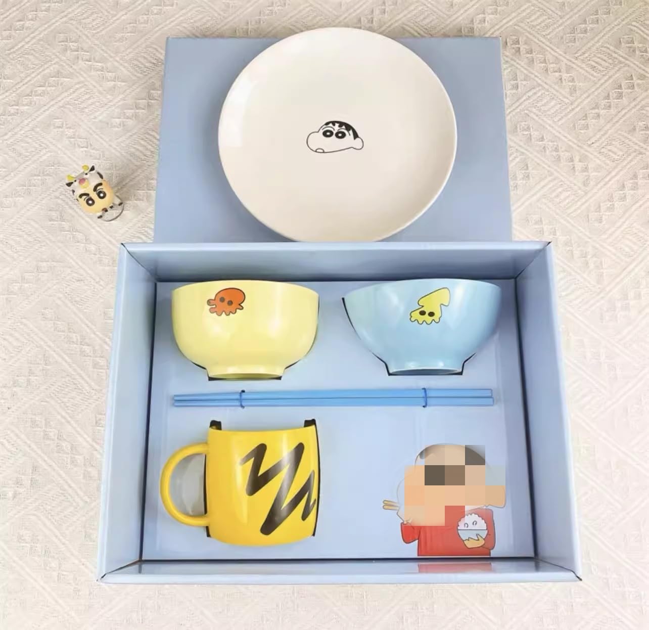 Amazon.co.jp: クレヨンしんちゃん 食器セット 茶碗 飯碗 箸